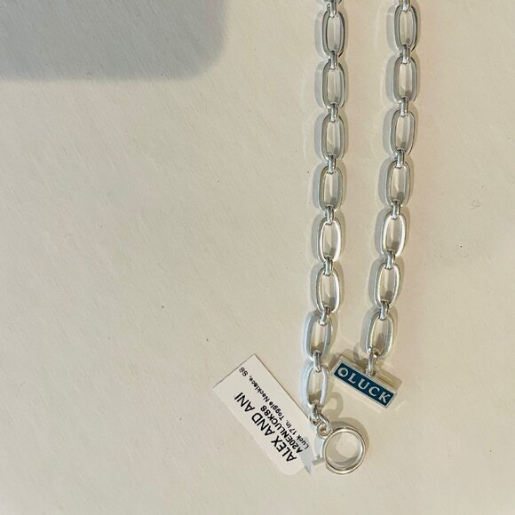 Alex and Ani 'Luck' Charm Toggle Necklace, silver - Picture 11 of 16